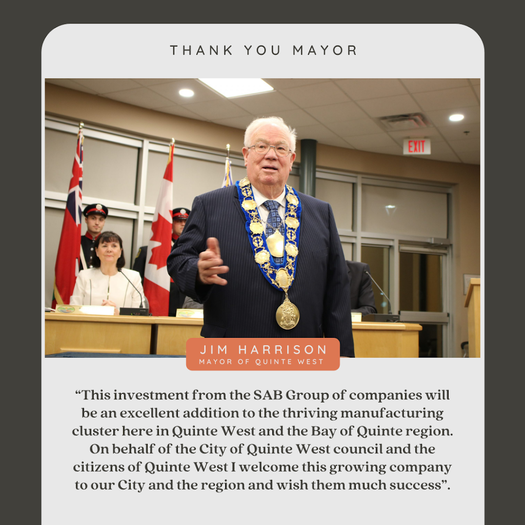 The SAB Group of Companies Limited | 18 Stockdale Rd, Trenton, ON K8V 5P6, Canada | Phone: (844) 722-4583