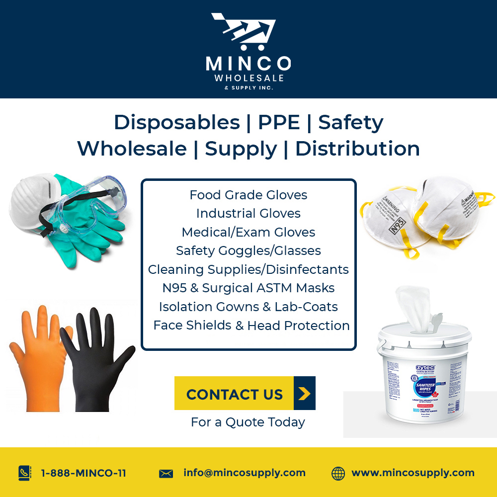 Minco Wholesale & Supply Inc. | 1031 Hubrey Rd #3, London, ON N6N 1B6, Canada | Phone: (888) 646-2611