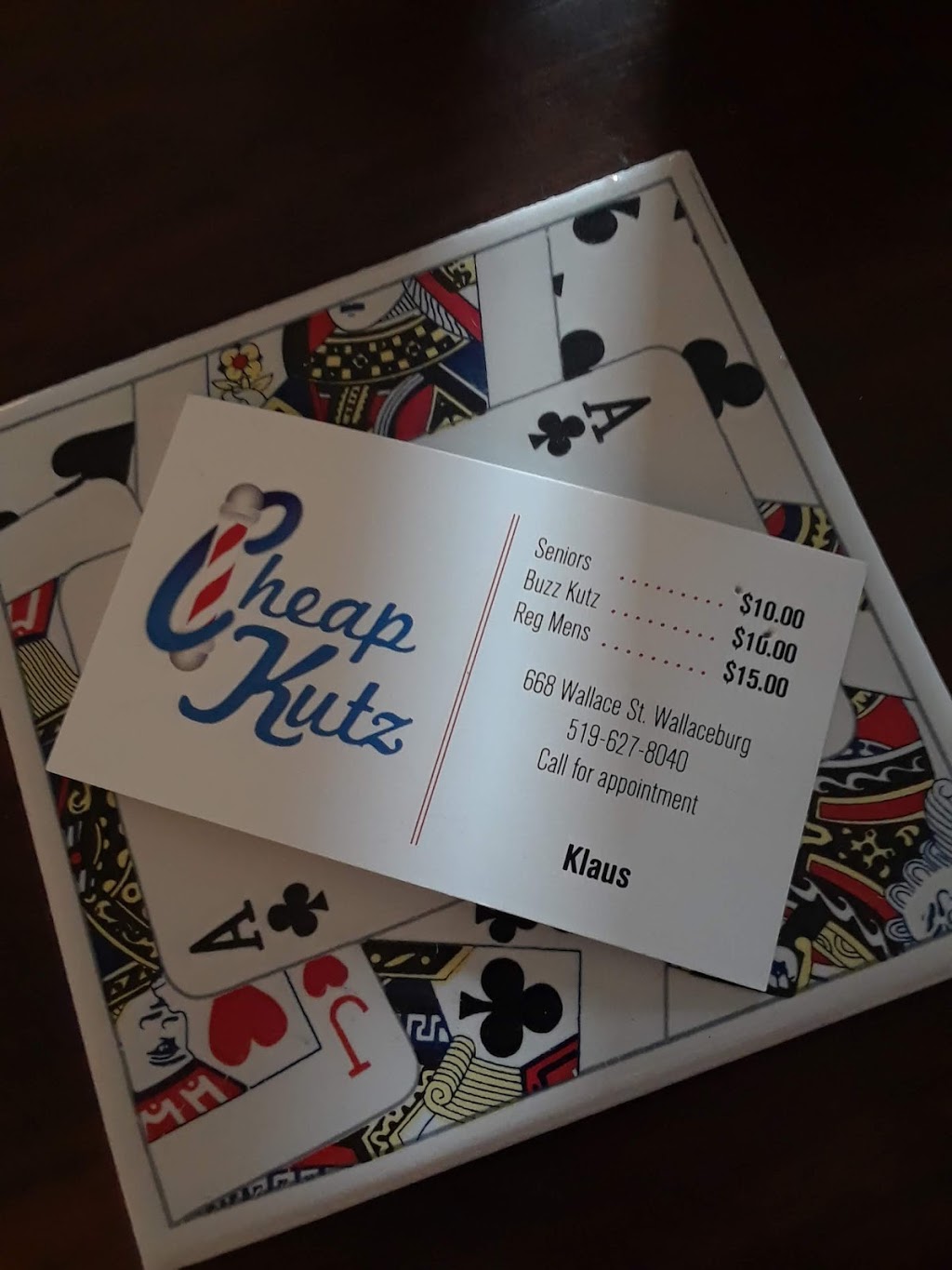 Cheapkutz | 668 Wallace St E, Wallaceburg, ON N8A 1K3, Canada | Phone: (519) 627-8040