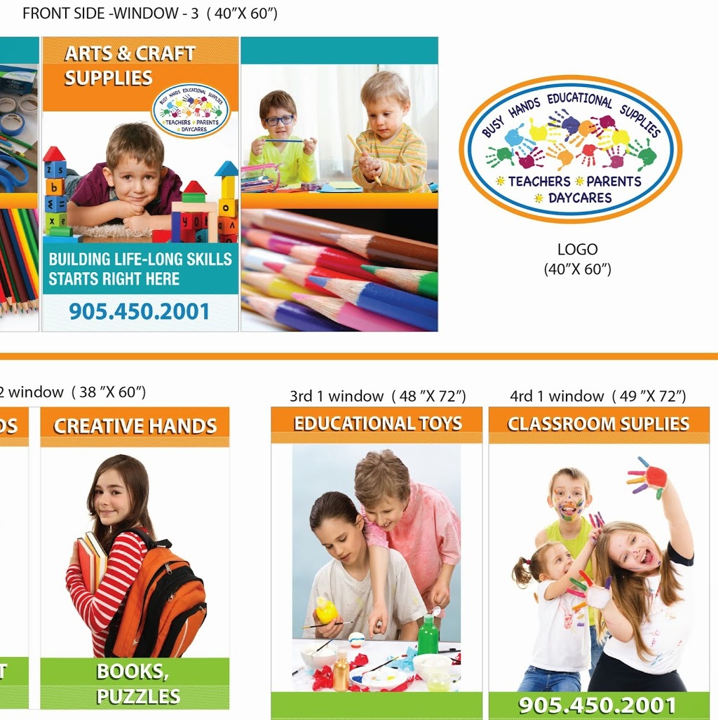 Busy Hands Educational Supplies | 168 Kennedy Rd S Unit #9, Brampton, ON L6W 3G6, Canada | Phone: (905) 450-2001