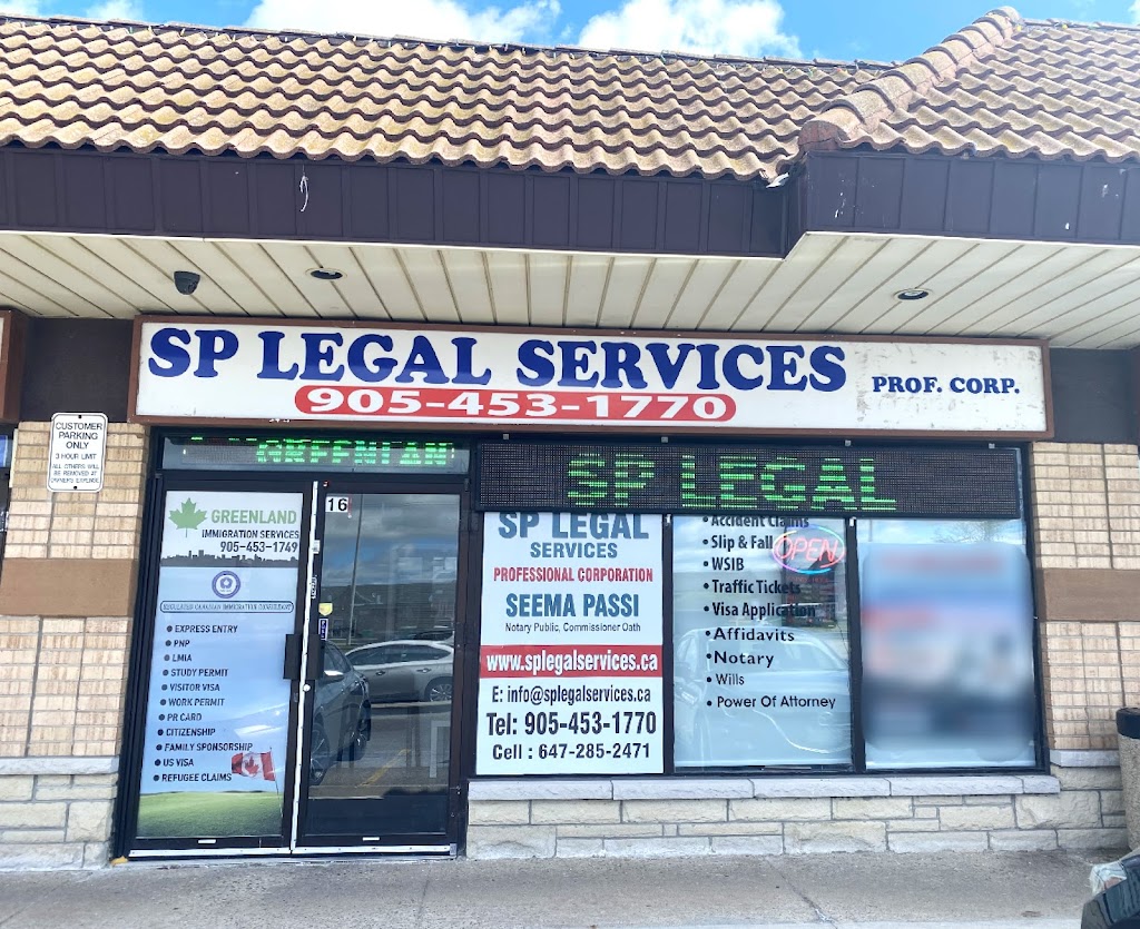 Sp Legal Services Professional Corporation | 499 Ray Lawson Blvd, Brampton, ON L6Y 4E6, Canada | Phone: (905) 453-1770