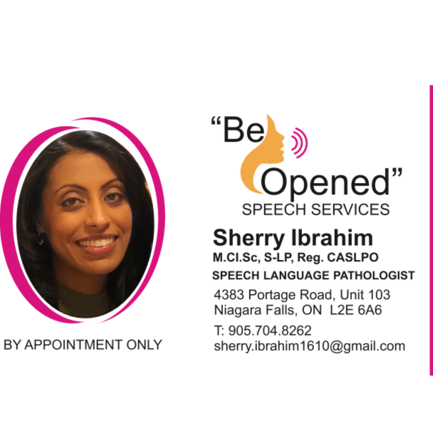 Be Opened Speech Services | 4383 Portage Rd Unit 103, Niagara Falls, ON L2E 6A6, Canada | Phone: (905) 704-8262