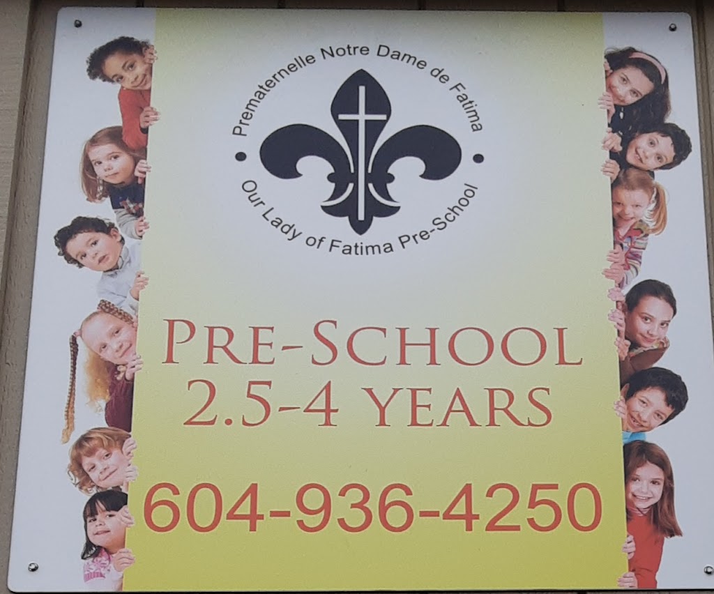 Our Lady of Fatima Preschool | 315 Walker St, Coquitlam, BC V3K 4C7, Canada | Phone: (604) 936-4250