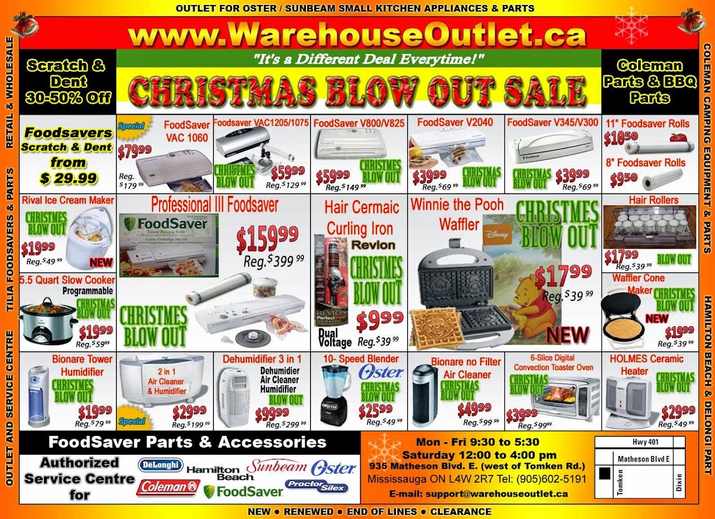 WarehouseOutlet.ca | 450 Matheson Blvd E #58, Mississauga, ON L4Z 1R5, Canada | Phone: (905) 602-8295