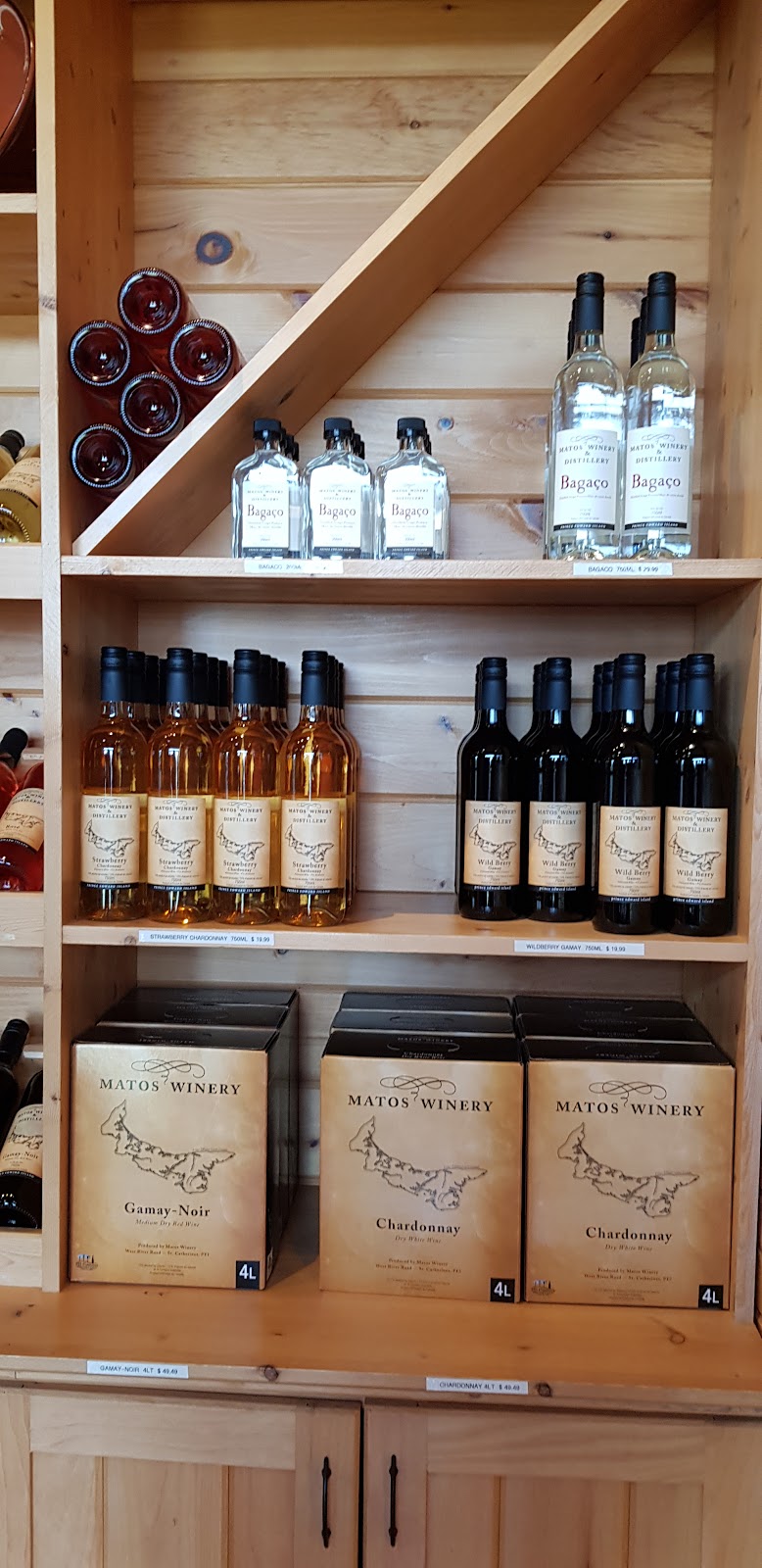 Matos Winery & Distillery | 3156 West River Road, Rte 9, Saint Catherines, PE C0A 1H1, Canada | Phone: (902) 675-9463