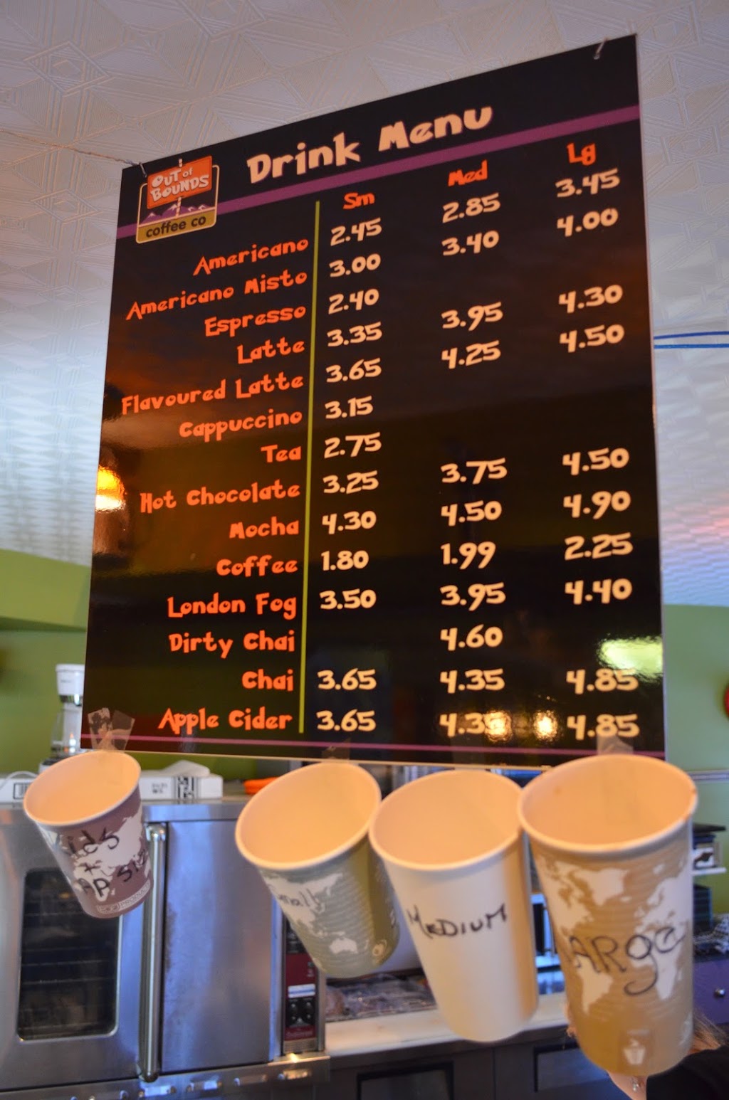 Out Of Bounds Coffee Co | 139 Main St, Vernon, BC V1B 3W9, Canada | Phone: (250) 549-3388