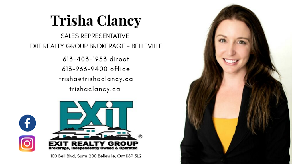 Trisha Clancy, Sales Representative, EXIT Realty Group - Belleville | 100 Bell Blvd Unit 200, Belleville, ON K8P 4Y7, Canada | Phone: (613) 403-1953