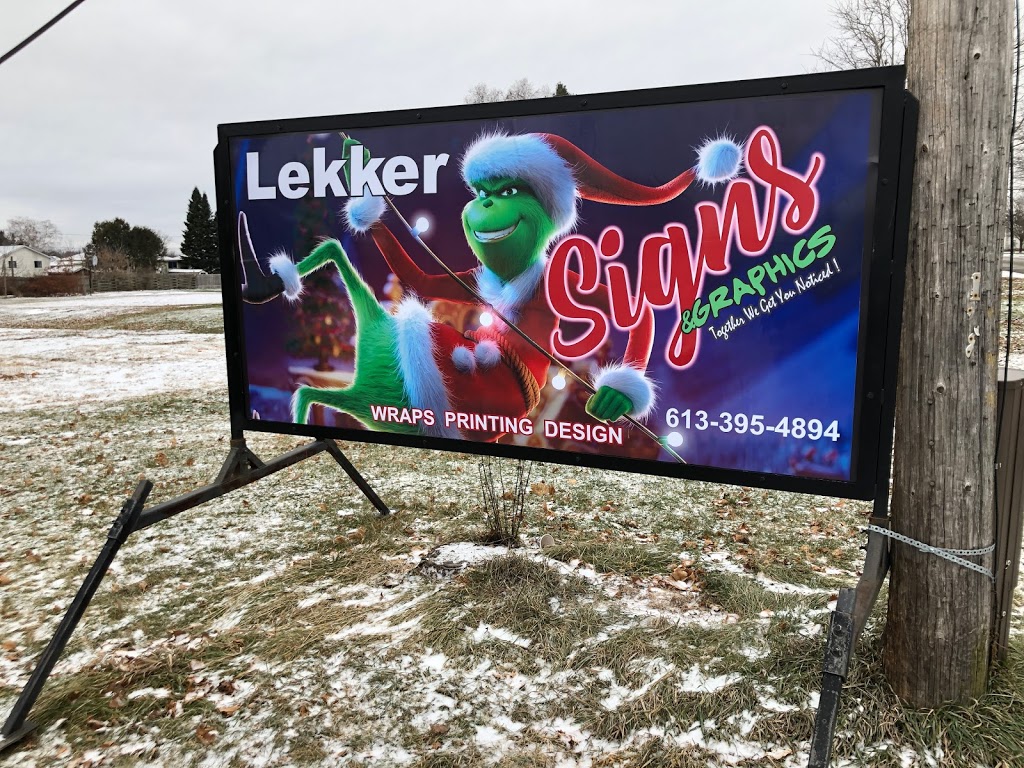 Lekker Signs & Graphics | 400 W Front St Building 7, Stirling, ON K0K 3E0, Canada | Phone: (613) 395-4894