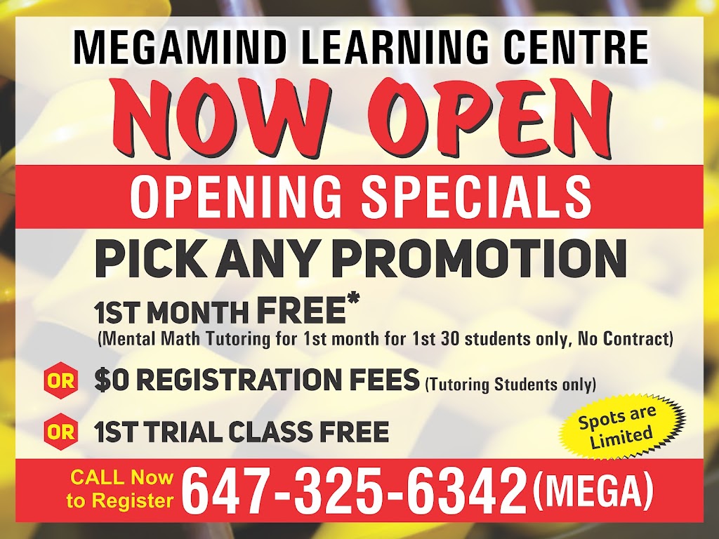 Megamind Learning Centre - Oakville | 3485 Rebecca St Unit 105, Oakville, ON L6L 0H4, Canada | Phone: (647) 325-6342