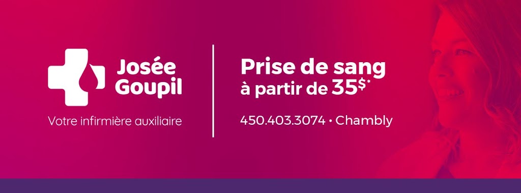 Prélèvements Sanguins Josée Goupil | 1357 Boulevard Lebel, Chambly, QC J3L 2N4, Canada | Phone: (450) 403-3074