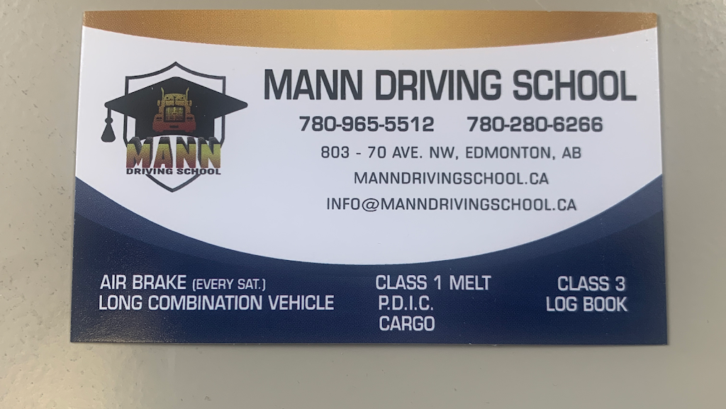 Mann Driving School | 7003 71 St NW, Edmonton, AB T6B 2M5, Canada | Phone: (780) 965-5512