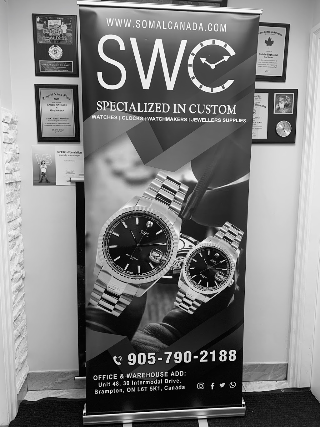 Somal Watches Clocks Parts & Tools Supply LTD | 30 Intermodal Dr #48, Brampton, ON L6T 5K1, Canada | Phone: (905) 790-2188