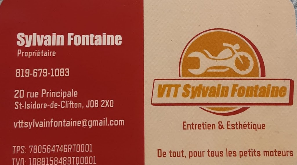 VTT Sylvain Fontaine | 20 Rue Principale, Saint-Isidore-de-Clifton, QC J0B 2X0, Canada | Phone: (819) 679-1083