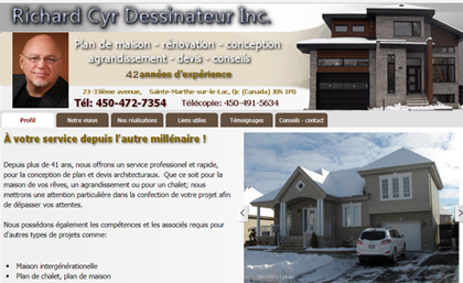 Dessinateur Plan Richard Cyr Home plan design | point of interest | 23 33e Av., Sainte-Marthe-sur-le-Lac, QC J0N 1P0, Canada | 4504727354 OR +1 450-472-7354