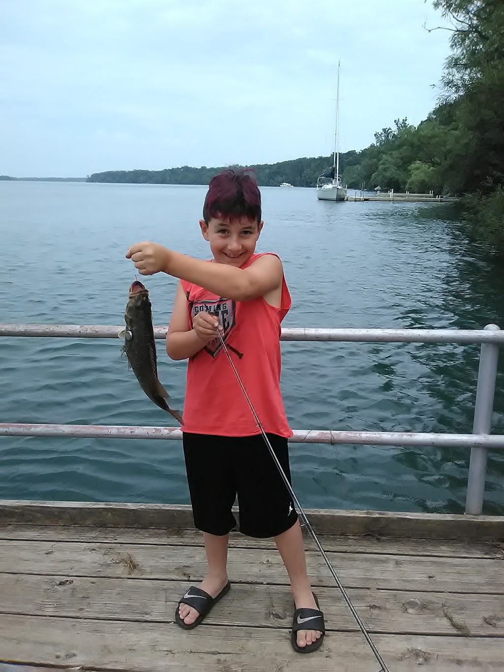 Fishing Dock - Joseph Davis State Park | 4094 Lower River Rd, Youngstown, NY 14174, USA | Phone: (716) 754-8213