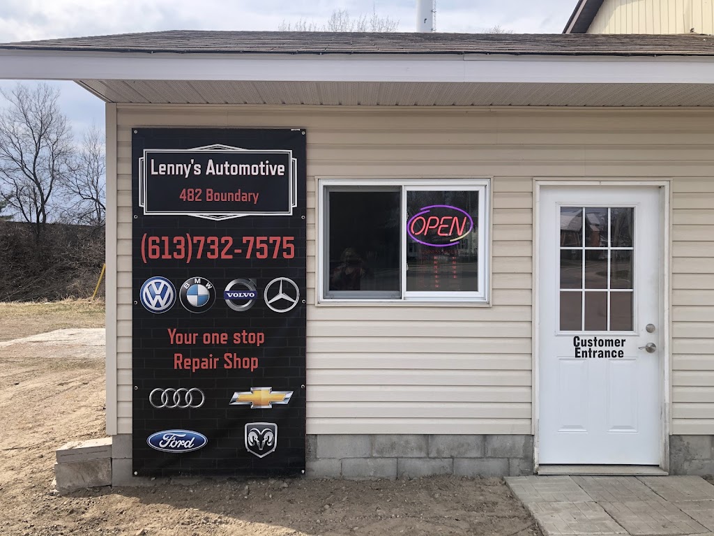 Lennys Automotive | 482 Boundary Rd E, Pembroke, ON K8A 6L5, Canada | Phone: (613) 732-7575