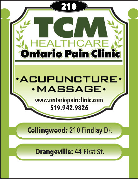TCM Healthcare - Ontario Pain Clinic Collingwood | 210 Findlay Dr, Collingwood, ON L9Y 0Z1, Canada | Phone: (519) 942-9826