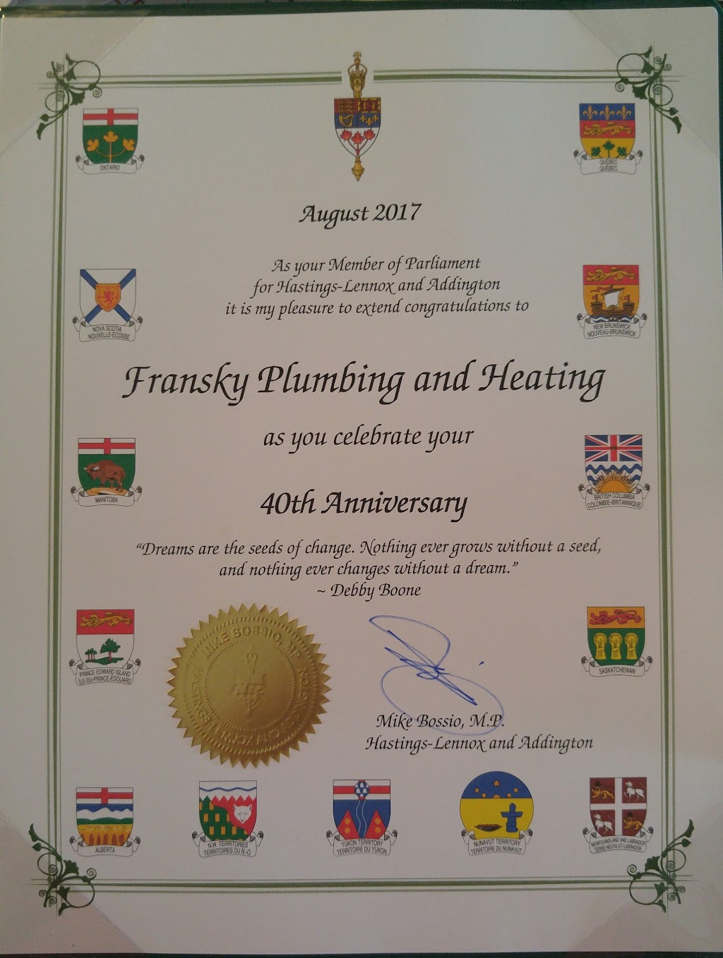 Dennis Fransky Plumbing and Heating | 29404 ON-62, Bancroft, ON K0L 1C0, Canada | Phone: (613) 332-4725