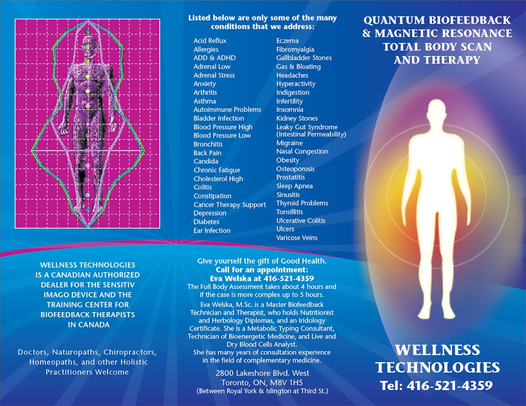 Wellness Technologies | 2800 Lake Shore Blvd W, Etobicoke, ON M8V 1H5, Canada | Phone: (416) 521-4359