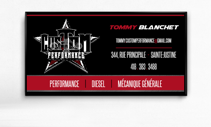 Custom Performance | 344 Rue Principale, Sainte-Justine, QC G0R 1Y0, Canada | Phone: (418) 383-3488