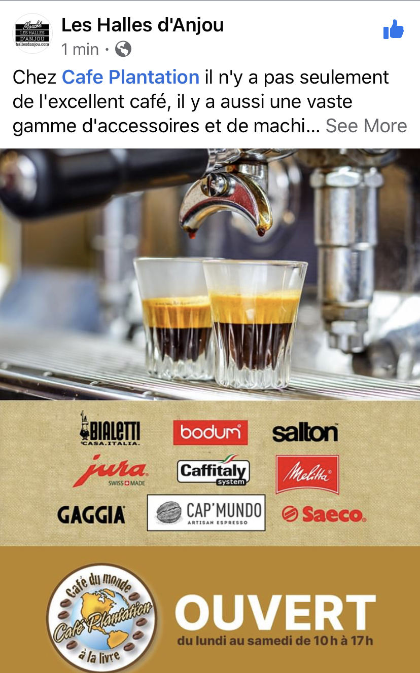 Café Plantation Inc | 7500 Bd des Galeries dAnjou, Anjou, QC H1M 3M4, Canada | Phone: (514) 355-2233