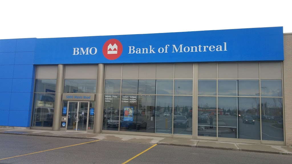 BMO Bank of Montreal | 5800 Mavis Rd, Mississauga, ON L5V 2N6, Canada | Phone: (905) 567-4443
