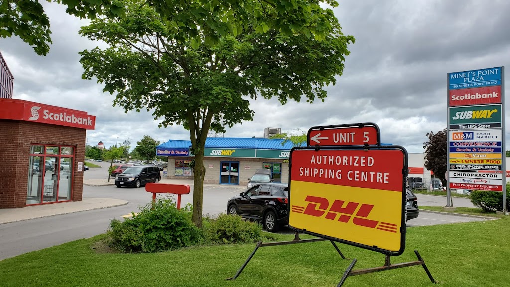 DHL Authorized Shipping Centre Barrie | 190 Minets Point Rd Unit 5, Barrie, ON L4N 8J8, Canada | Phone: (705) 733-1991