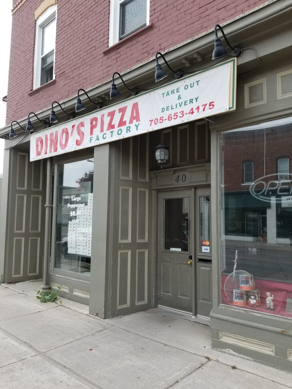 Dinos Pizza Factory | 40 Front St N, Campbellford, ON K0L 1L0, Canada | Phone: (705) 653-4175