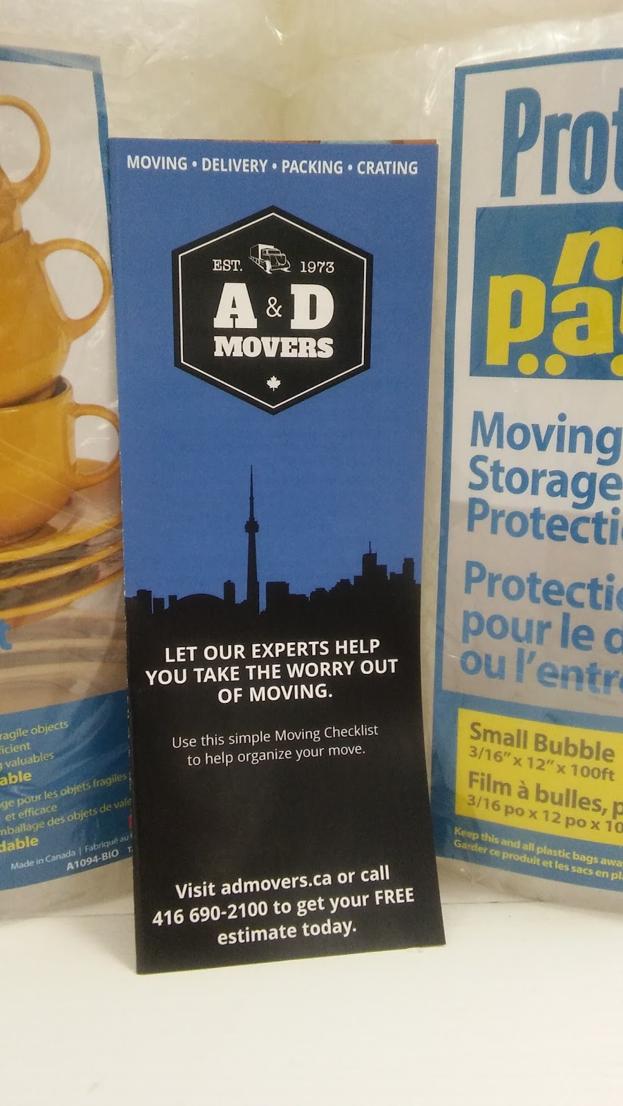 A & D MOVERS | 660 Eastern Ave, Toronto, ON M4M 3H1, Canada | Phone: (416) 690-2100