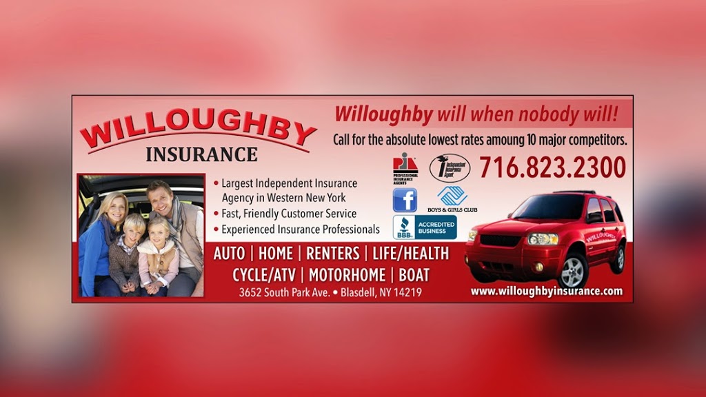 Willoughby Insurance | 3652 South Park Ave, Blasdell, NY 14219, USA | Phone: (716) 823-2300