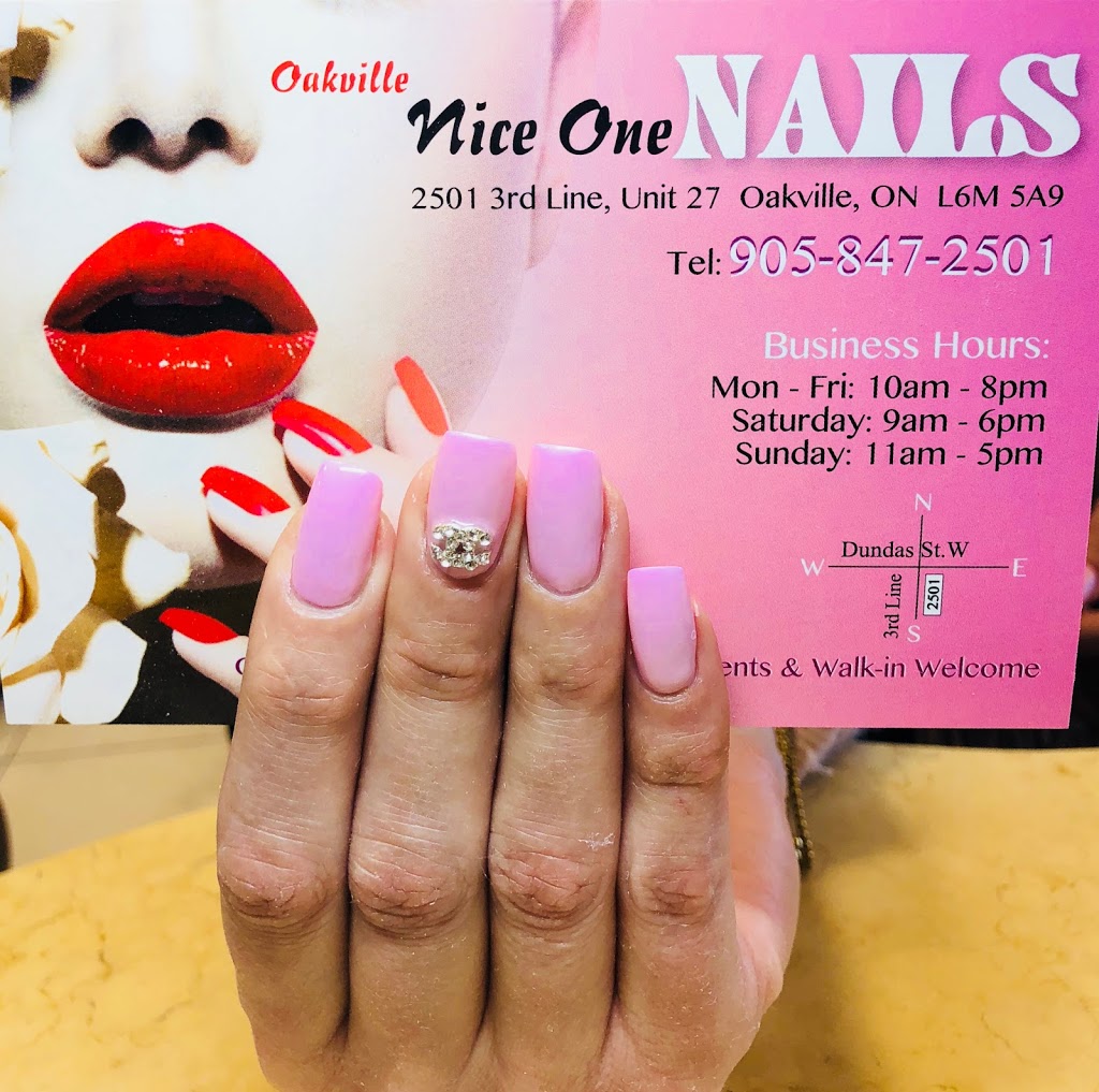 Oakville Nice One Nails | 2501 Third Line, Oakville, ON L6M 5A9, Canada | Phone: (905) 847-2501