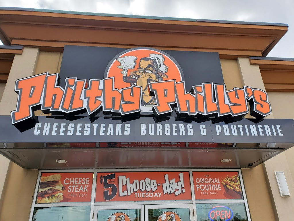 Philthy Phillys Cheesesteak and Poutinerie | 20 Market Dr, Milton, ON L9T 3H5, Canada | Phone: (905) 878-0101