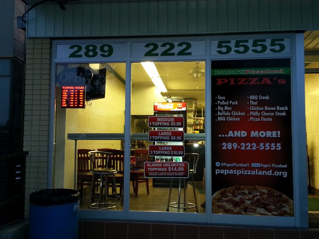 Papas Pizza Land | 680 Hortop St, Oshawa, ON L1G 4N6, Canada | Phone: (289) 222-5555