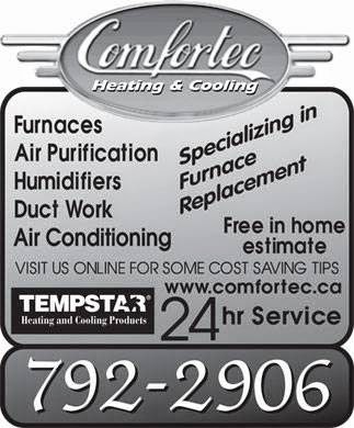 Comfortec Heating & Air Conditioning | 123 Harold Ave E, Winnipeg, MB R2C 0R5, Canada | Phone: (204) 792-2906