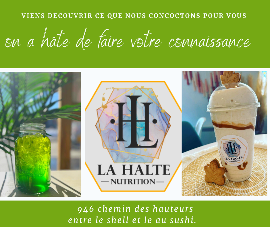 La halte nutrition | 946 Ch des Hauteurs, Saint-Hippolyte, QC J8A 1K9, Canada | Phone: (514) 924-4595
