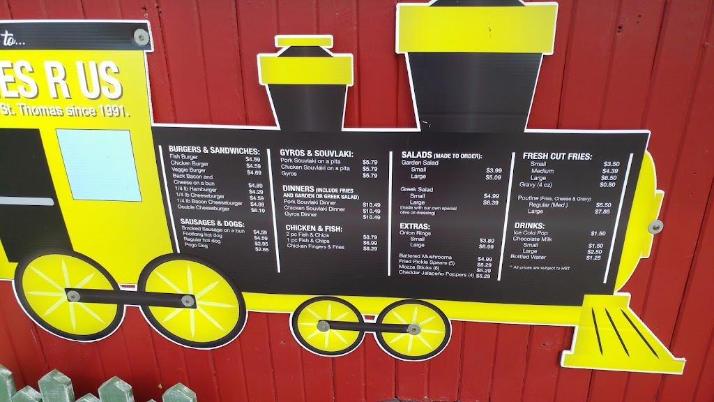 Fries R US | 1030 Talbot St, St Thomas, ON N5P 1G3, Canada | Phone: (519) 859-3254