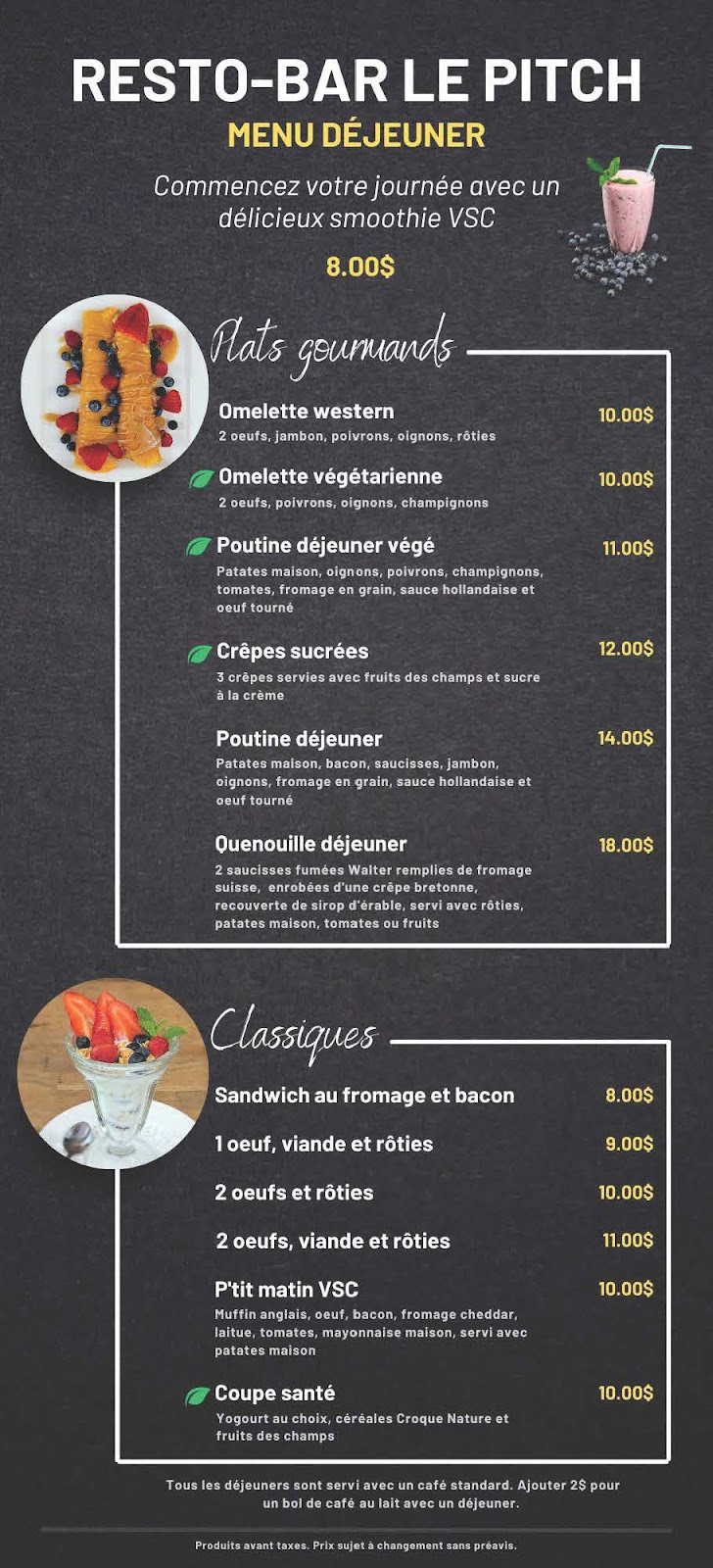 Restaurant Le Pitch | 505 Rue Val St Côme, Saint-Côme, QC J0K 2B0, Canada | Phone: (450) 883-0701