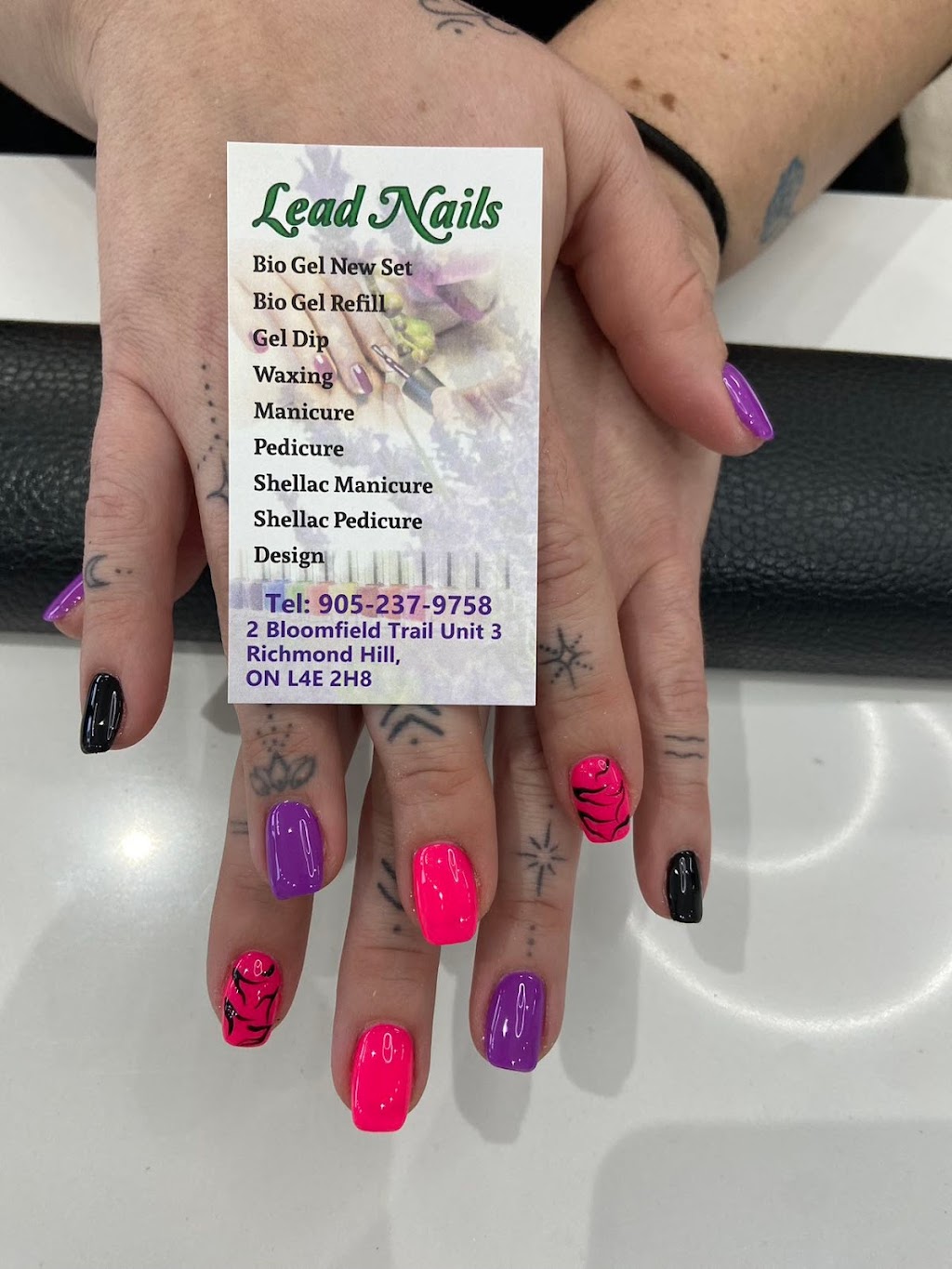 Lead Nails | 2 Bloomfield Trail unit 3, Richmond Hill, ON L4E 2H8, Canada | Phone: (905) 237-9758