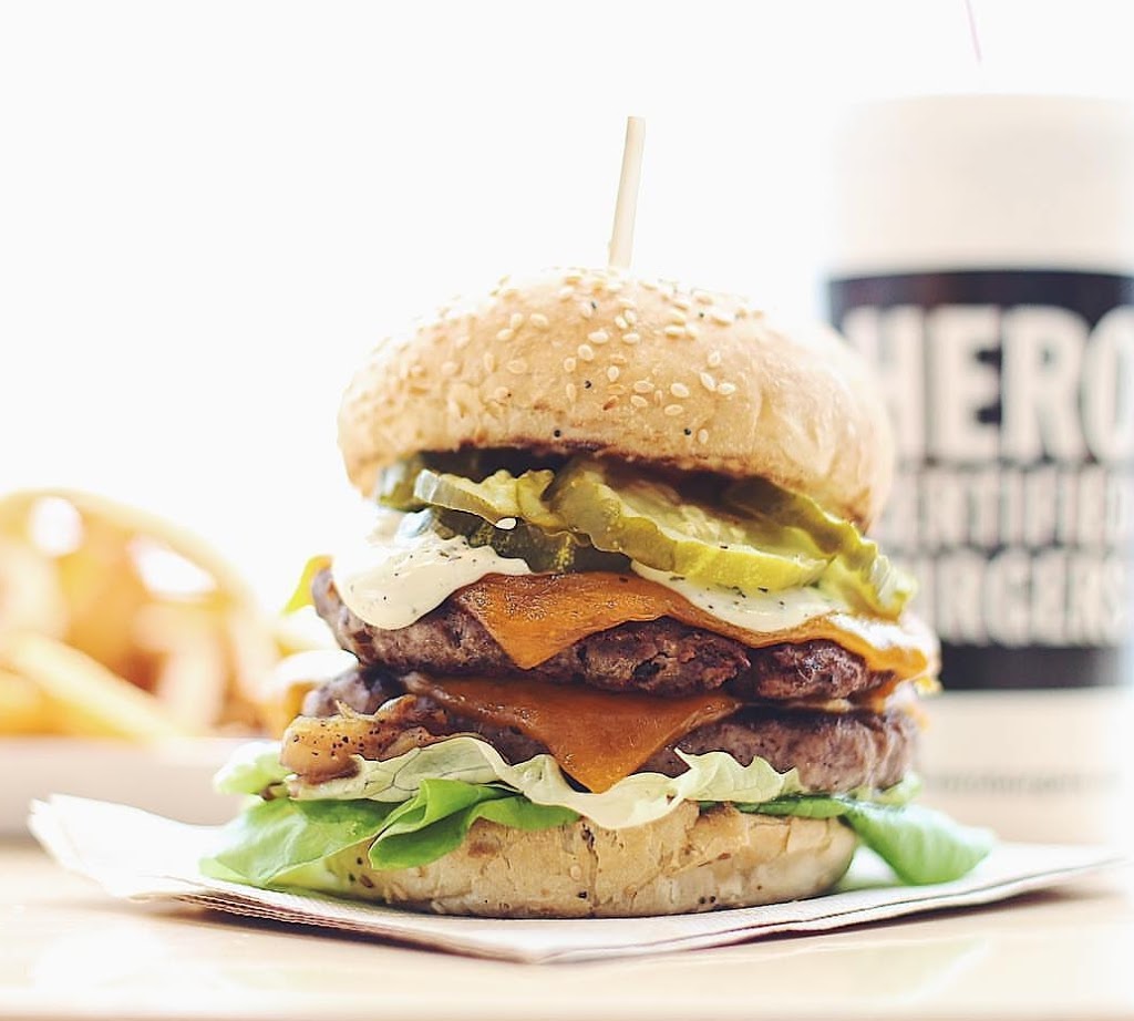 Hero Certified Burgers | 7080 St Barbara Blvd #1, Mississauga, ON L5W 0C9, Canada | Phone: (905) 564-5080