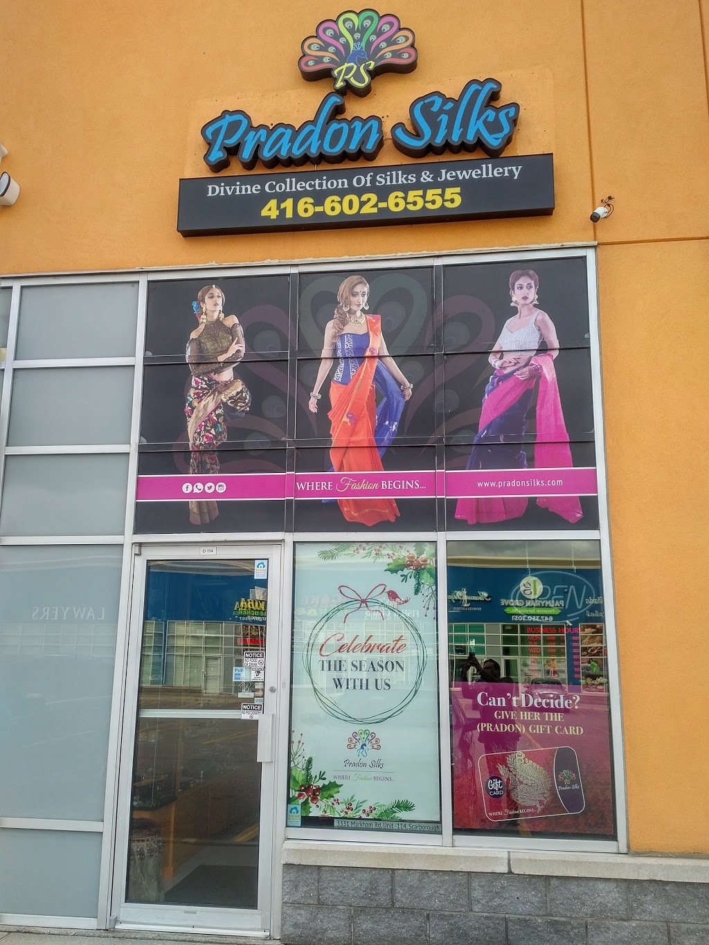 Pradon Silks | 3331 Markham Rd Unit 114, Scarborough, ON M1X 1S8, Canada | Phone: (416) 602-6555