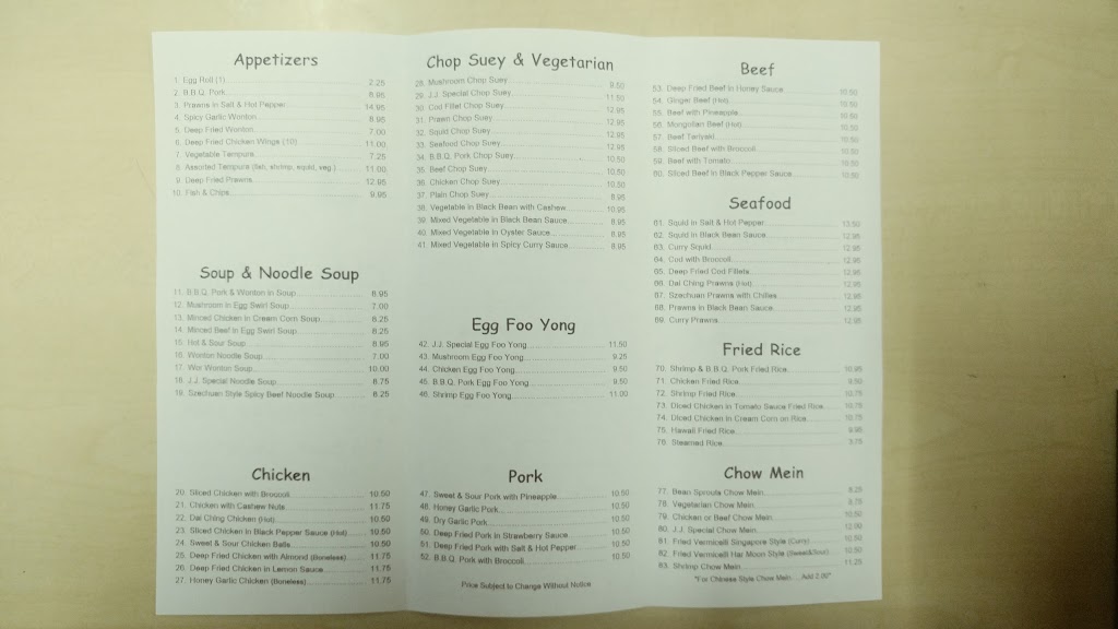 JJ Chinese Food Take-Out & Store | 154 S Shore Rd, Lake Cowichan, BC V0R 2G0, Canada | Phone: (250) 749-6424