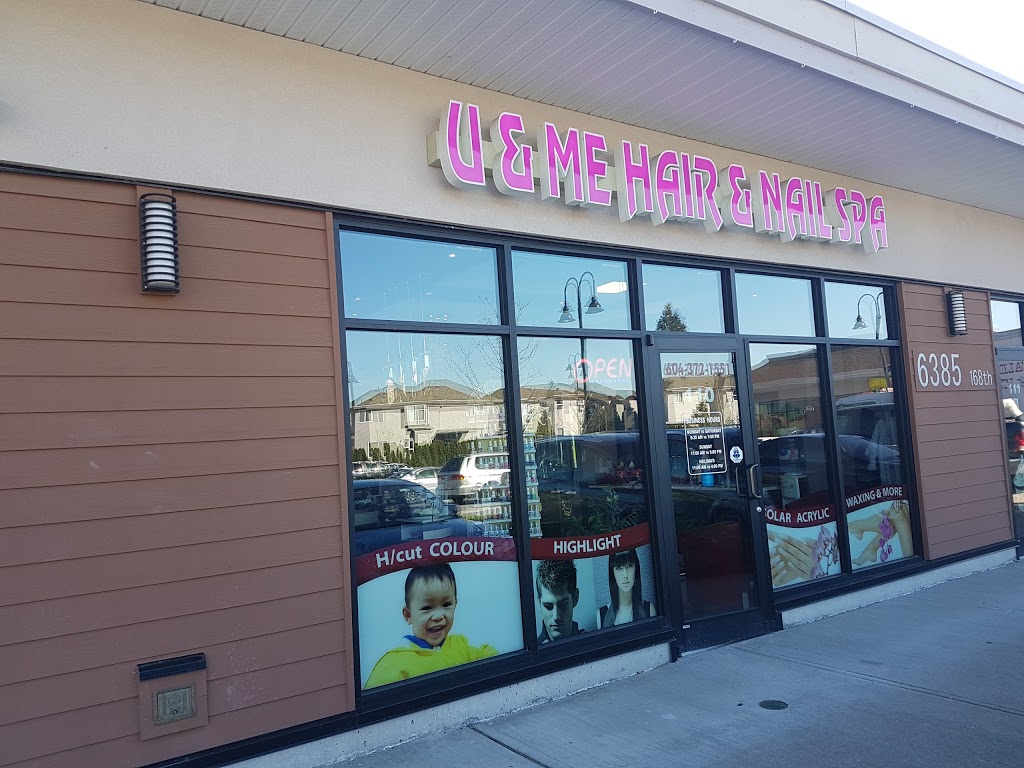 U & Me Nails & Hair Design | 6385 168 St #110, Surrey, BC V3S 3T6, Canada | Phone: (604) 372-1551