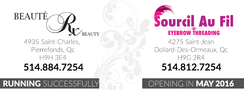 Beauté RX / Sourcil au fil | 4935 Boulevard Saint-Charles, Montréal, QC H9H 3E4, Canada | Phone: (514) 884-7254