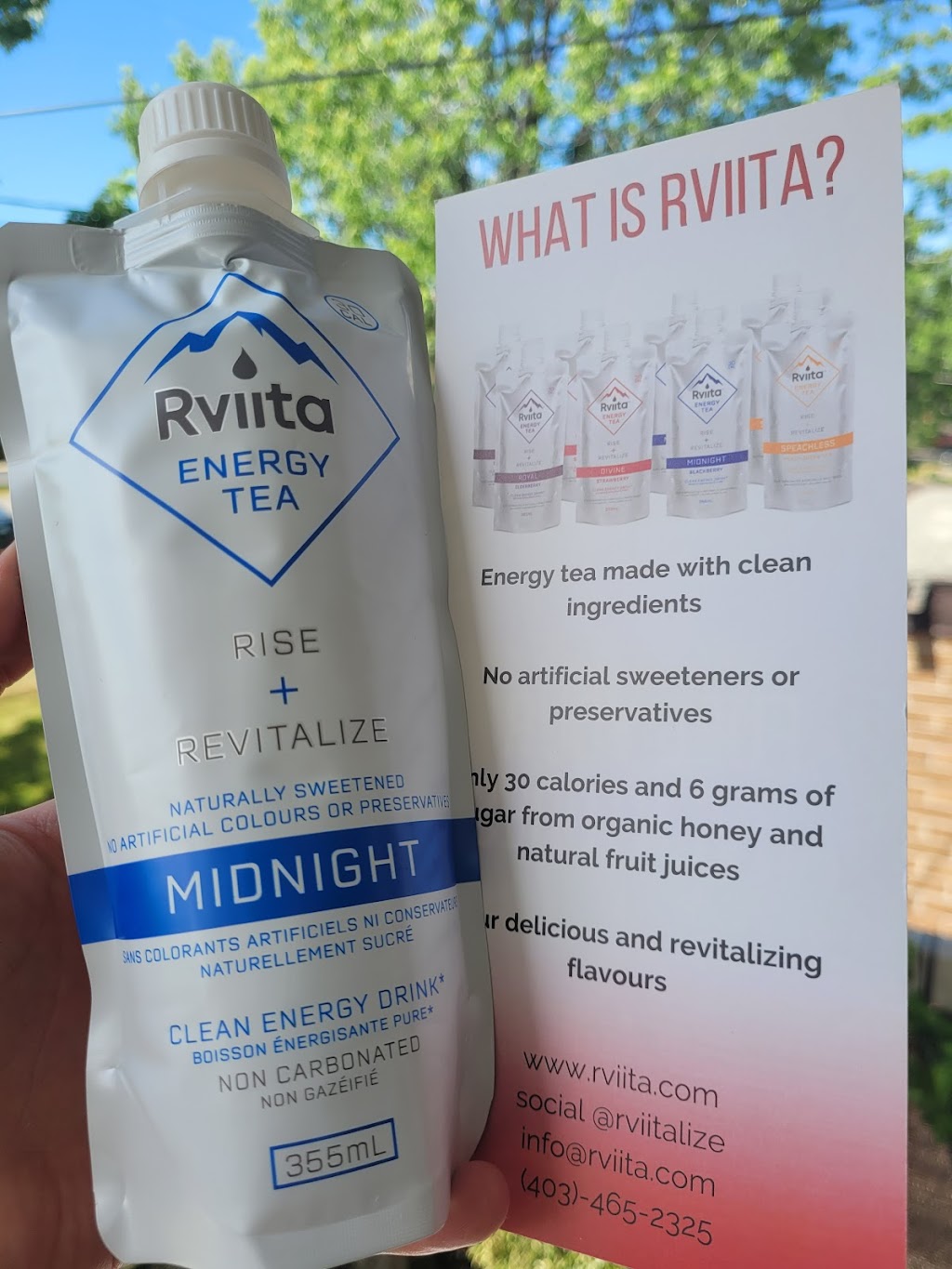Rviita Energy Tea | 7819 112 Ave NW #15, Calgary, AB T3R 0J5, Canada | Phone: (403) 465-2325