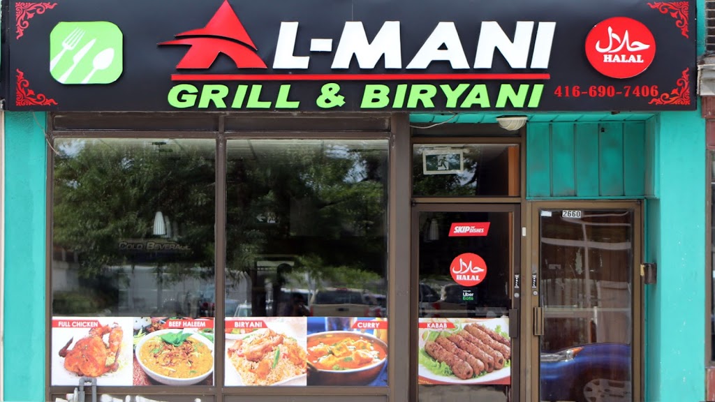 Al-Mani Grill & Biryani | 2658 Danforth Ave, Toronto, ON M4C 1L7, Canada | Phone: (416) 690-7406