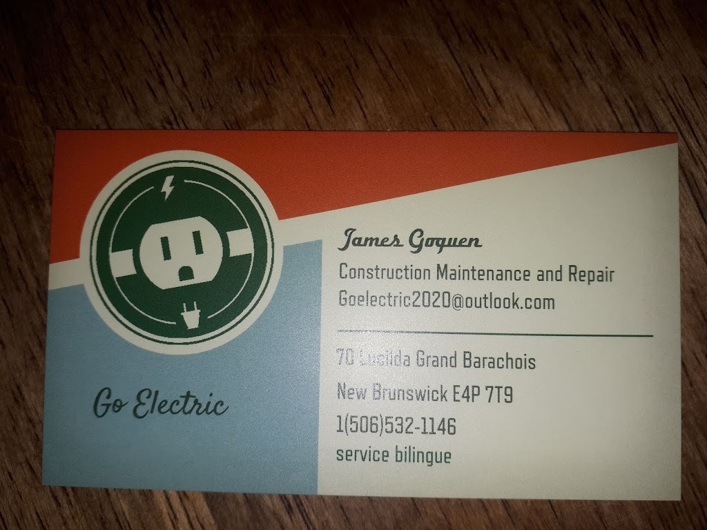 Go Electric | 70 Lucilda Rd, Grand-Barachois, NB E4P 7T9, Canada | Phone: (506) 532-1146