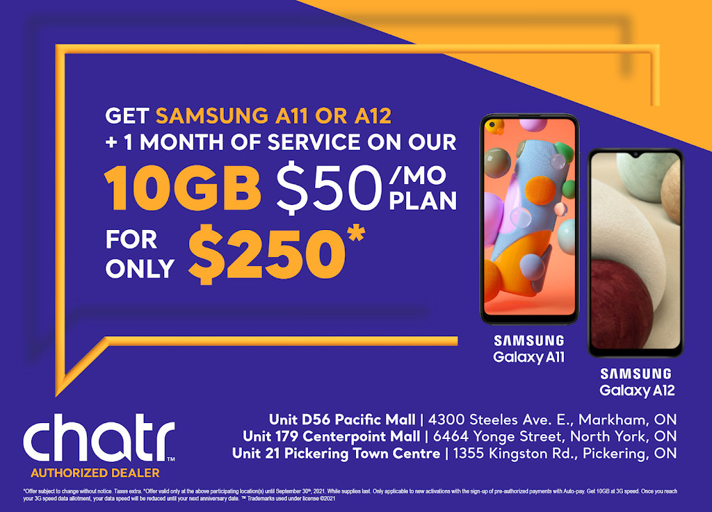 chatr Mobile | 6464 Yonge St Unit K10, Toronto, ON M2M 3X4, Canada | Phone: (416) 730-0393