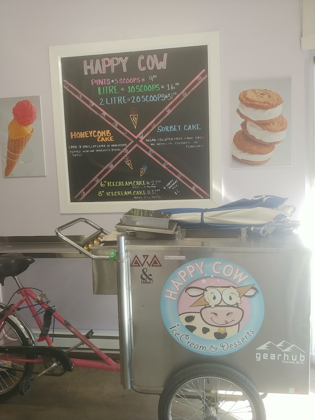 Happy Cow Ice Cream Inc. | 561 BC-3, Fernie, BC V0B 1M0, Canada | Phone: (250) 423-8381
