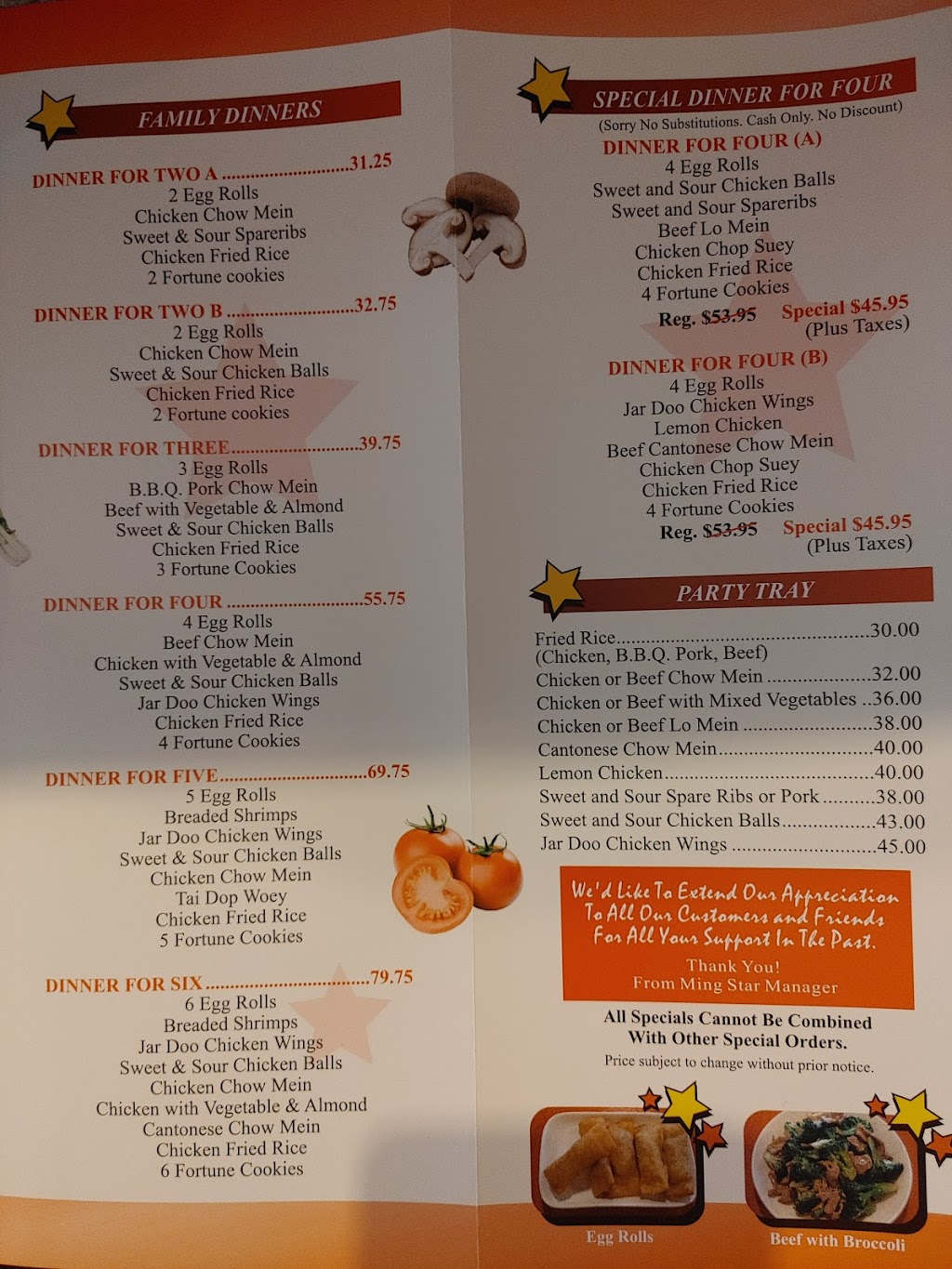 Ming Star Restaurant Inc | 23 Front St N, Campbellford, ON K0L 1L0, Canada | Phone: (705) 653-5500