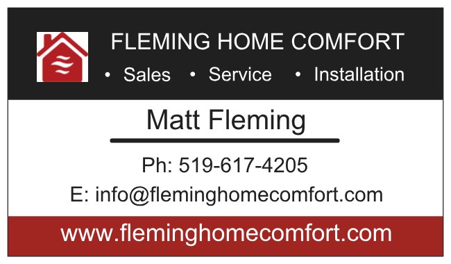 Fleming Home Comfort | Stanley St S, Thamesford, ON N0M 2M0, Canada | Phone: (519) 617-4205